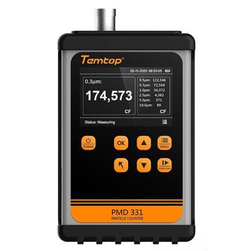 Temtop PMD 331 Aerosol Monitor Handheld Particle Counter, Dust Monitor, Seven Channels